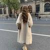 Women Fur Cardigan Thickened Long 2025Autumn Winter V-neck Jacket Female Loose Simple Leisure With Buttons Faux Fur Mink Coat 2