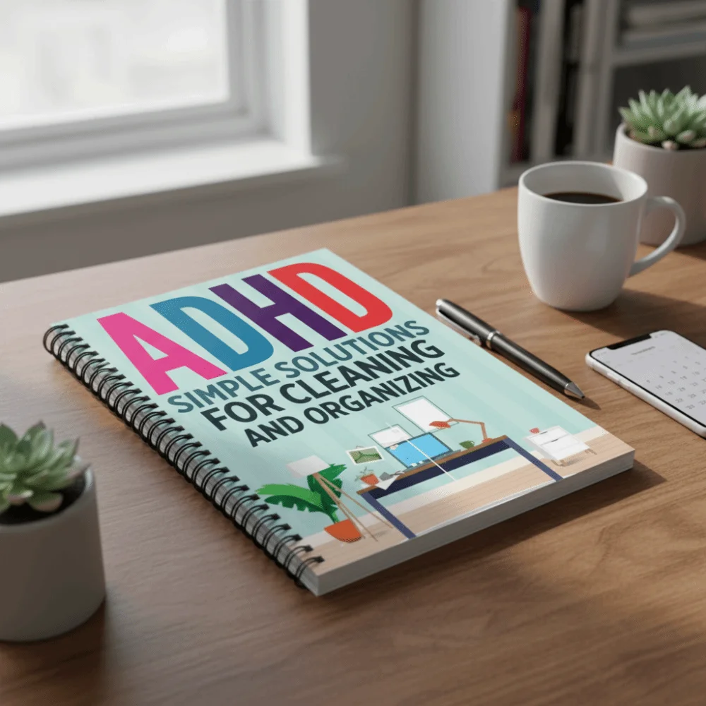 정기적인 ADHD 청소 계획표 주간 일정 간단한 솔루션 체크리스트 노트북 연중 팁 정신 건강 체크리스트