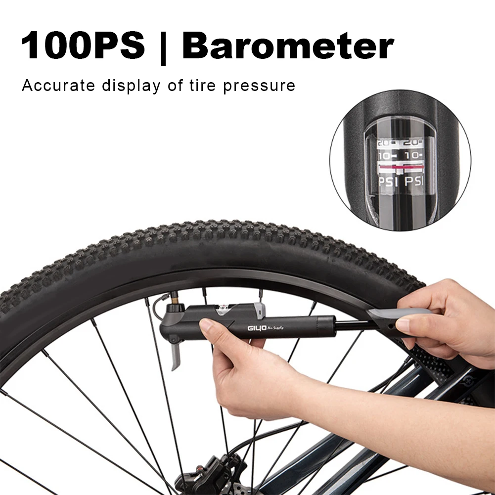 Mini pompe à air haute pression pour vélo, gonfleur à main pour