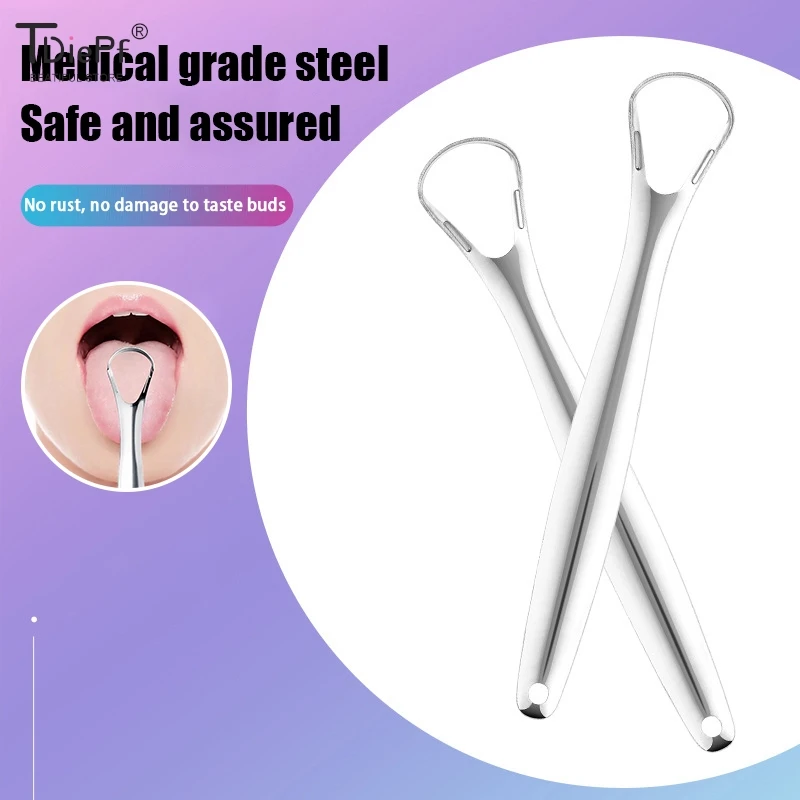 

1*Tongue Craper Stainless Steel Tongue Coating Cleaner Tongue Scraper Tongue Cleaning And Oral Care Tool For Removing Bad Breath