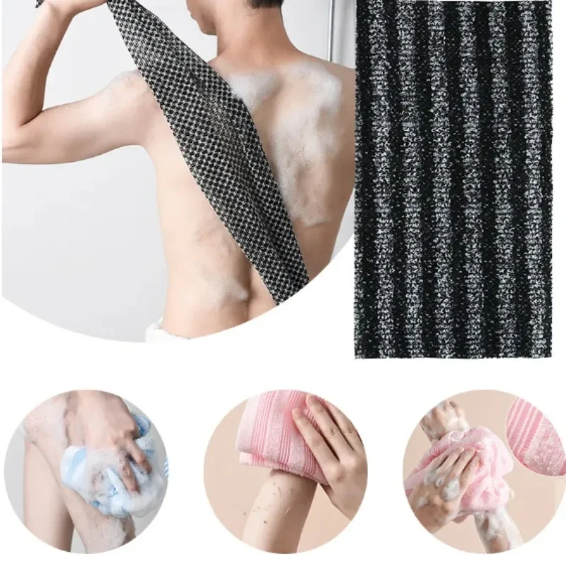 Rubbing Washcloth Bath Nylon Towel Brush for Back Towels Exfoliating Scrub Shower Sponge Body Bathroom Accessories 3