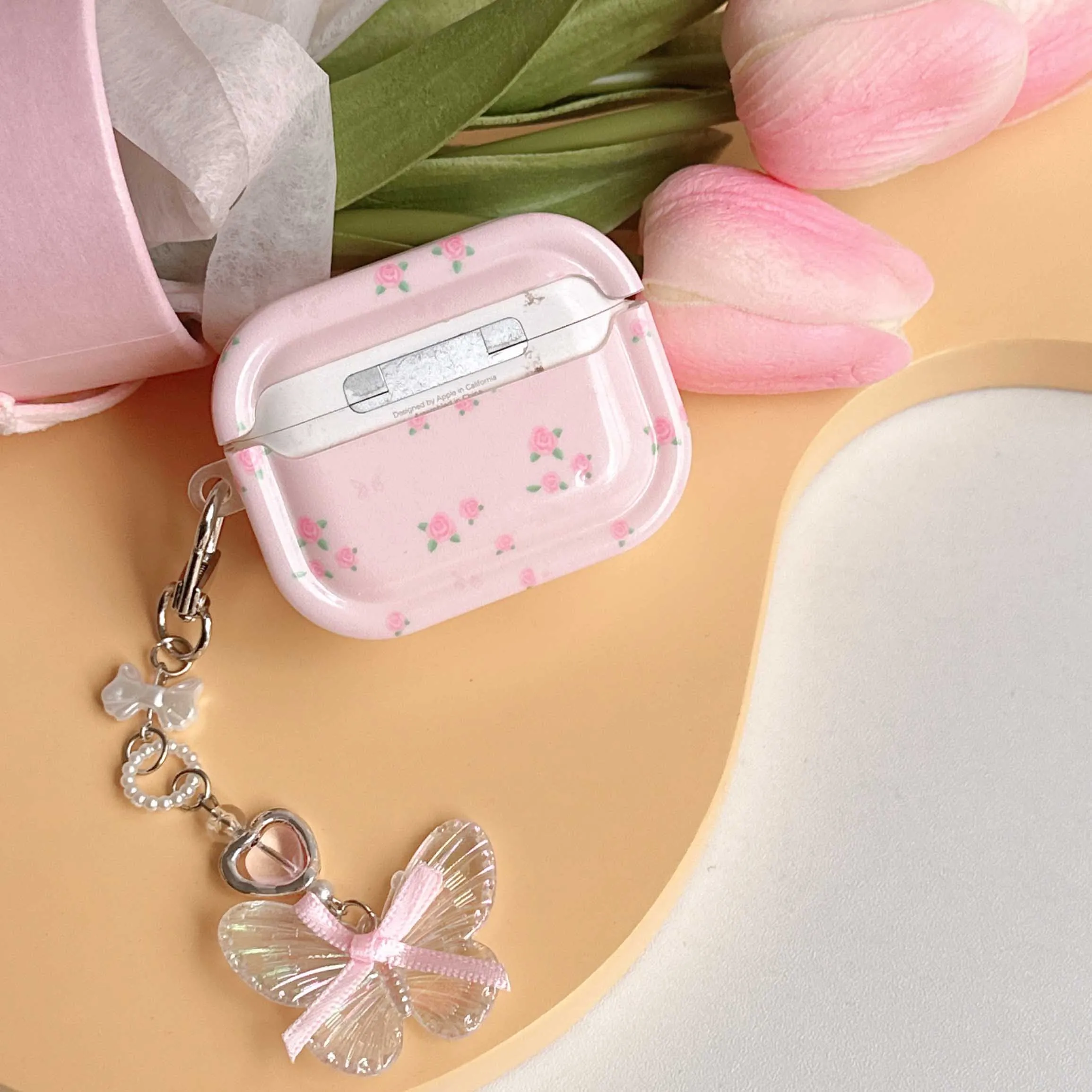 3D Butterfly Chain Earphone Cases For Airpods