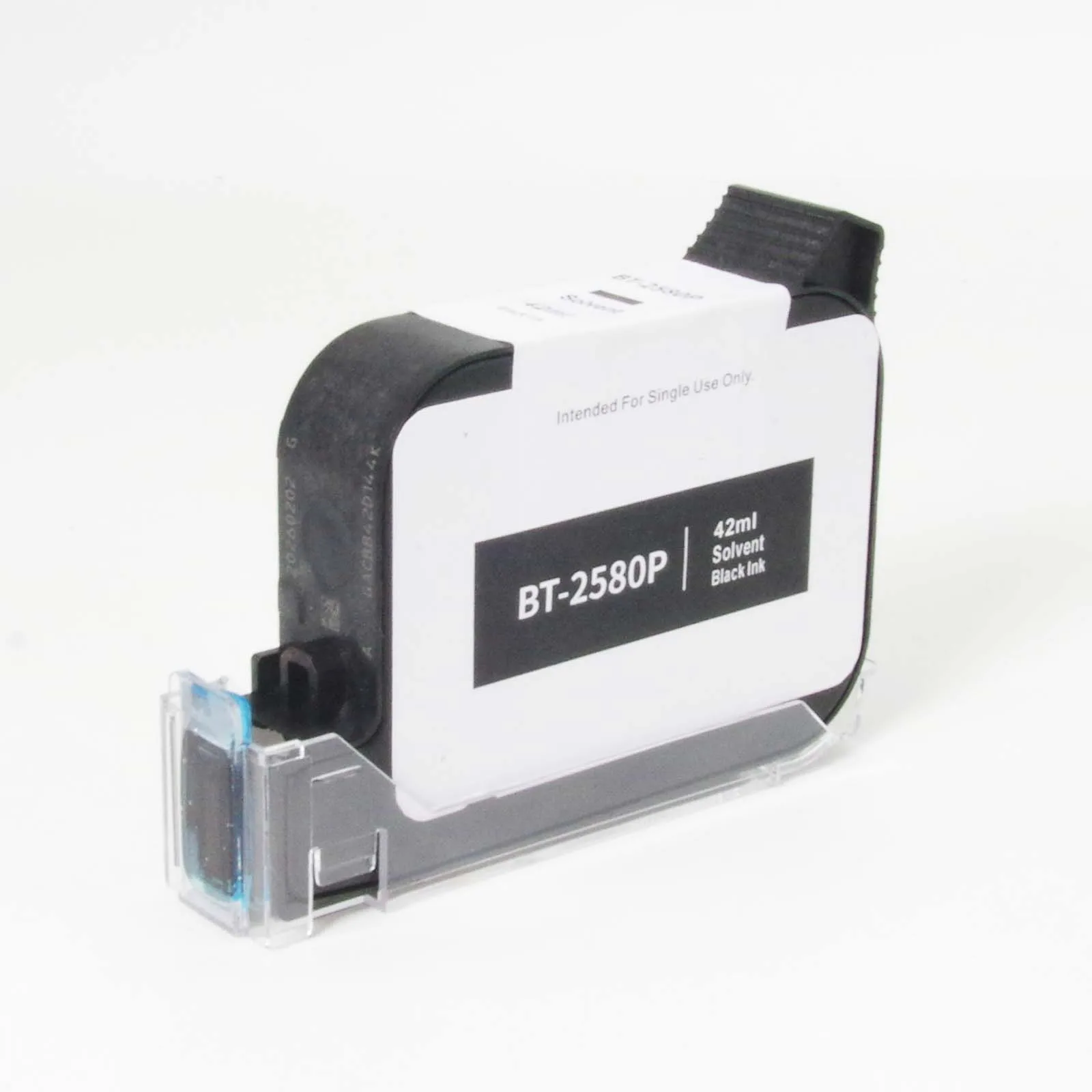 1pcs 12.7mm BT-2580P 2580TL fast dry black cartridge Compatible for BT-HH6205 BT-HH6105 PrintFOX B10 Handheld Printer EB22BL