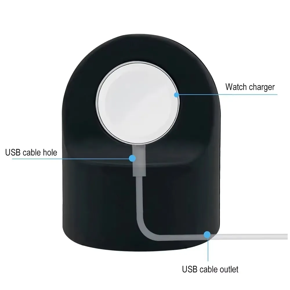 Charging Cable for Apple Watch Series 9 8 Ultra 7 6 5 SE 4 3 2 Charger Dock Station Silicone Bracket Iwatch Holder Charger Stand for apple watch charger stand apple watch charging bracket