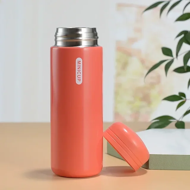 150/200ml Mini Stainless Steel Thermos Cup Thermal Compact Portable Leak Proof Male and Female Thermal Water Bottle for Children 3