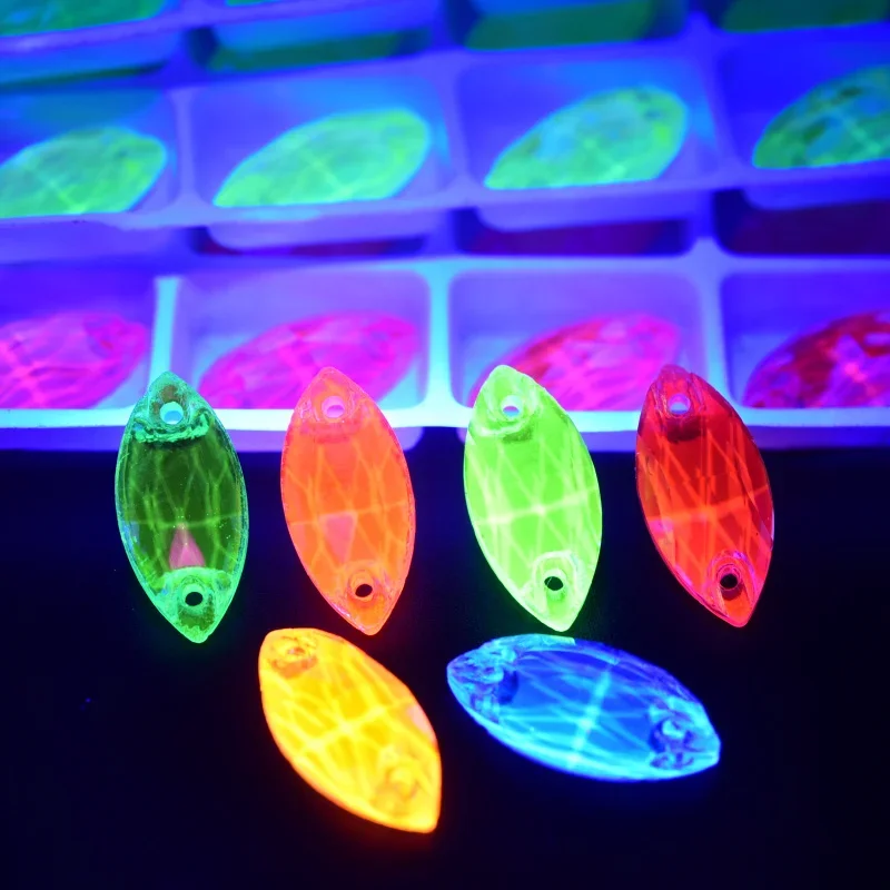 Sew On Rhinestones Glitter Neon Horse eye Crystal DIY Sewing Accessories Diamond for Dress