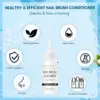 Makartt Nail Brushes Cleaner 70ml, Clean And Restorer Brush Bristles, 2-in-1 Brush Cleaner Liquid for Solid Gel Polish/Nail Art 5
