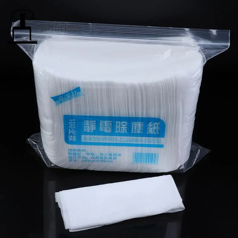 

100pcs Disposable Electrostatic Dust Removal Mop Paper Home Kitchen Furniture Bathroom Tiles Cleaning Cloth Accessories Hogard