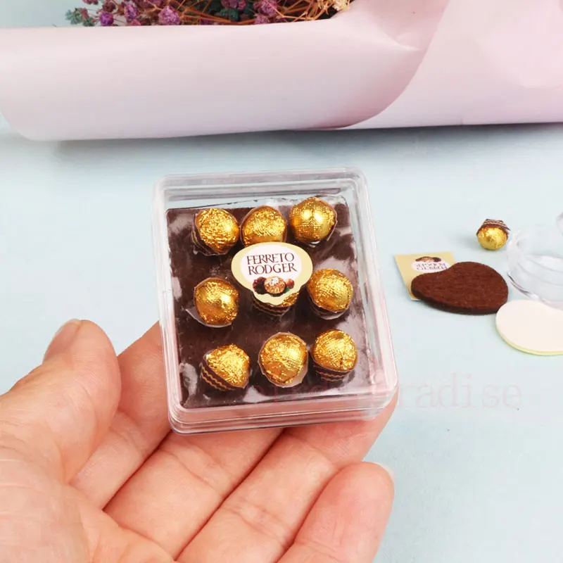1/6 Miniatrue Dolls Food Mini Chocolate Cookies Boxs Potato Chips Model Toys Pretend Play for Barbies Bjd Dollhouse Accessories 4