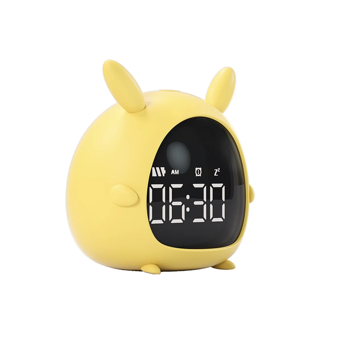 

Student Alarm Clock USB Charging Voice Control Desktop Digital LED Clock Mini Electronic Children Alarm Clock Yellow