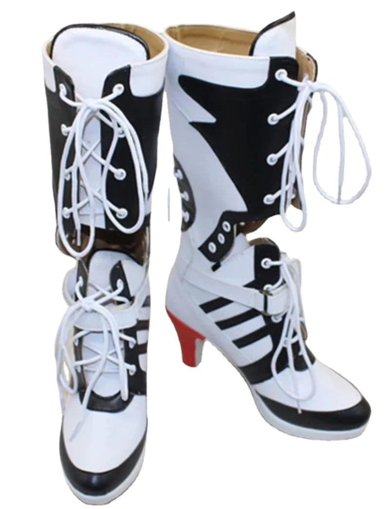 

Harley-Quinn Cosplay Shoes Boots Customized