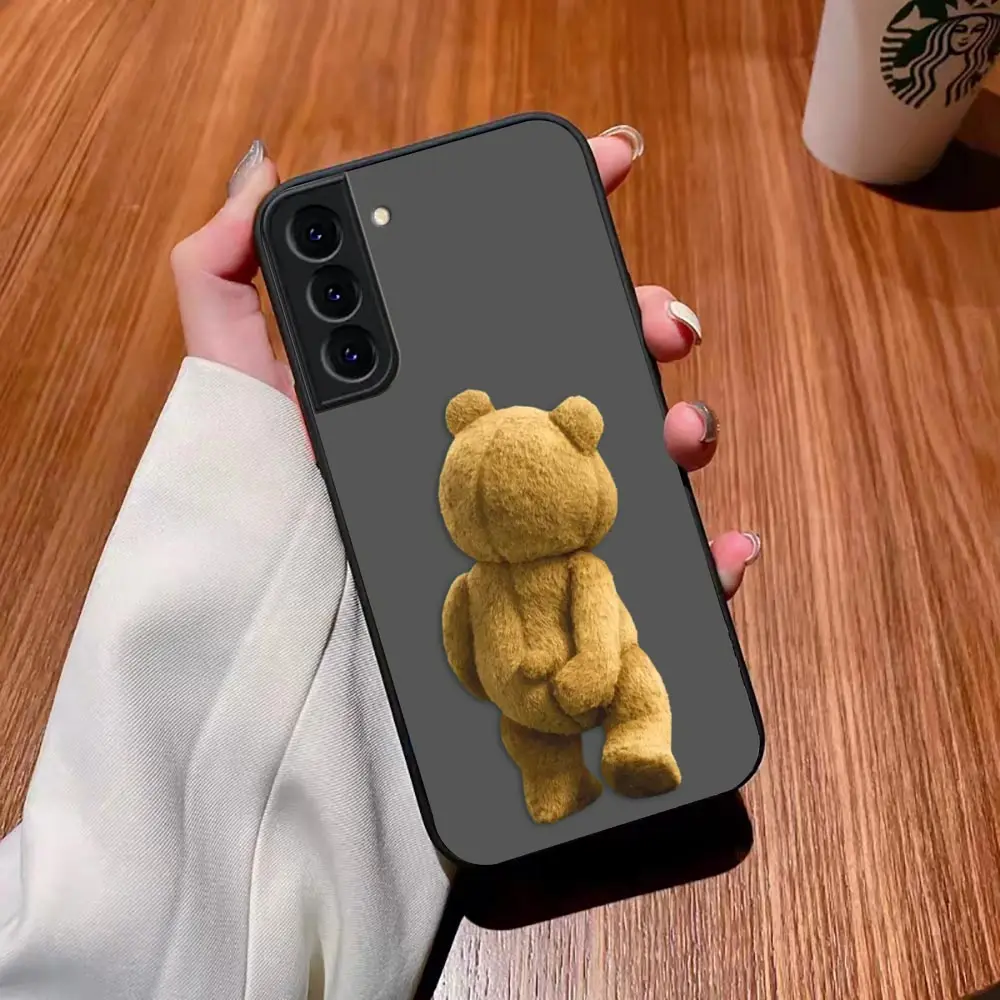 thumbnail image 1 of Matte Case for Samsung Galaxy S23 S22 S21 S20 S10 4G S9 S8 Plus ULTRA 5G LITE Case Funda Coque Shell Naughty T-Teddy Bear Couple, 1 of 5