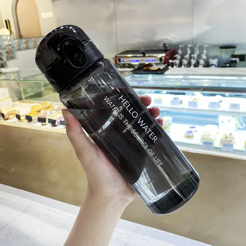 Water Bottle Sports Water Bottle Sports Bottle 780ml Transparent Water Bottle Portable Sports Travel Clear Leakproof Drinking Frosted Bottle Cup for Gym Fitness Outdoor School