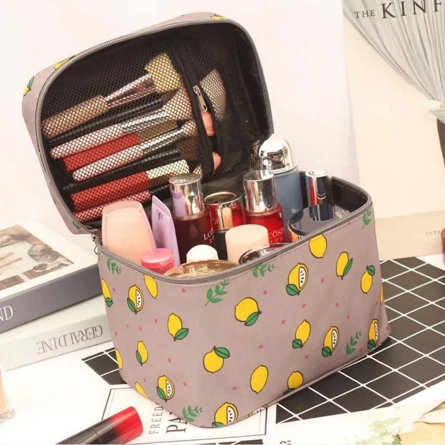 Cosmetic Bag Waterproof Portable Women High Capacity Toiletries Organizer Storage Zipper Wash Beauty Pouch Travel