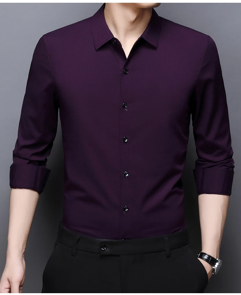 short sleeve button up Top Quality New Fashion Brand  Slim Fit Mens Fashion Dress Shirts Formal Long Sleeve Solid Color Casual Korean Dress Clothes designer short sleeve shirts