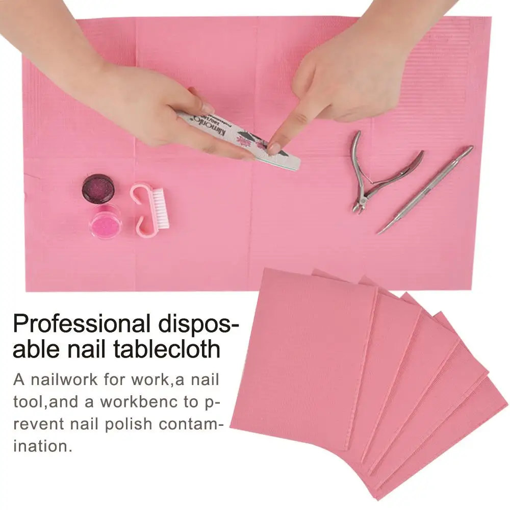 5/20Pcs Disposable Clean Pad Nail Art Table Nail Mat Pad Waterproof Tattoo Dental Hand Cushion Holder Tablecloth Manicure Tools