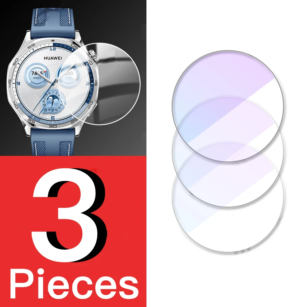 5-Pack Tempered Glass Screen Protector for Smartwatches - Enhanced Durability and Clarity