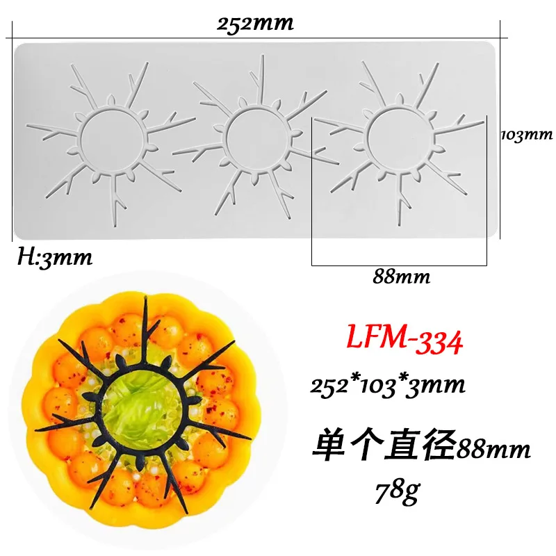 Leaf Flower Wreath Lace Silicone Mold Fondant Cake Sugarcraft Mould Chocolate Candy Des... - SKU LLSM0910 - UGI Packaging