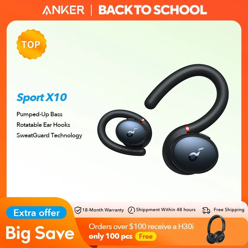 Anker Soundcore Sport X10 Bluetooth 5.2 ヘッドフォン