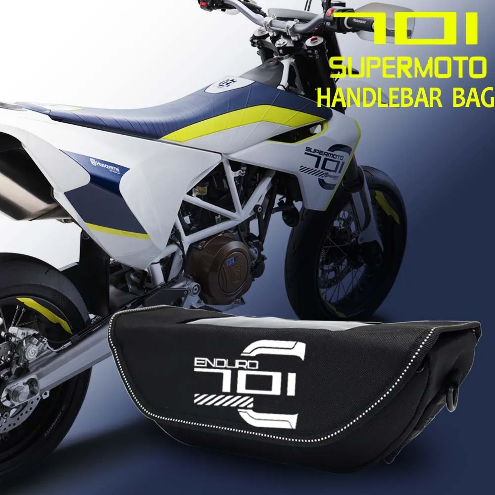 For Husqvarna 701 SUPERMOTO & ENDURO Motorcycle Waterproof And Dustproof Handlebar Storage Bag 1 18 maisto 690 duke iii supermoto enduro streetfighter scale motorcycle vehicles diecast model toy bike racing replicas of boy