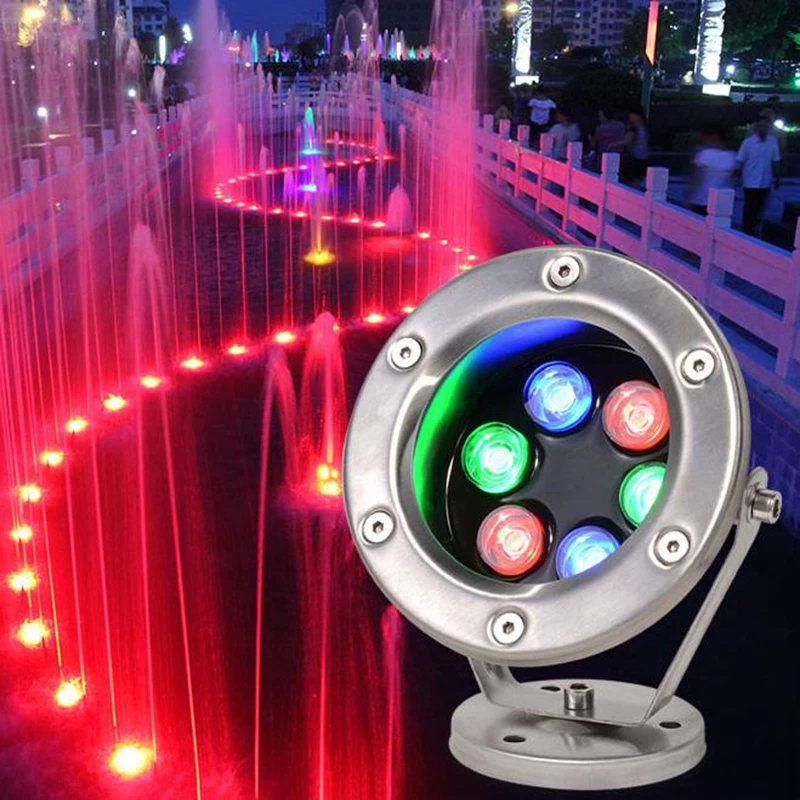 Lampade per fontane a LED in acciaio inossidabile Ip68 luci per piscine  impermeabili 12V/24V lampade subacquee a Led regolabili luci per laghetti  RGB - AliExpress