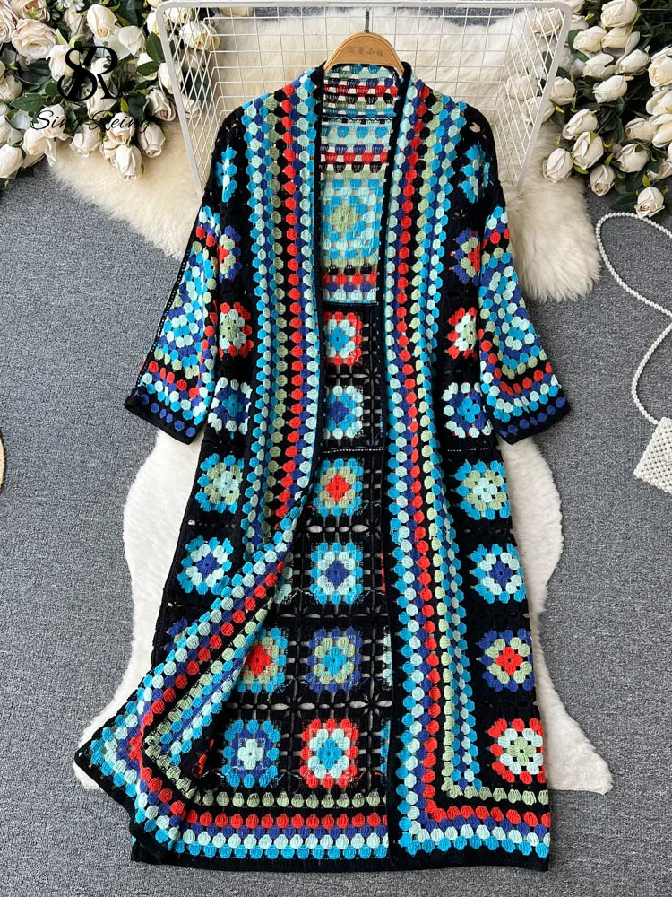 floral knit cardigan