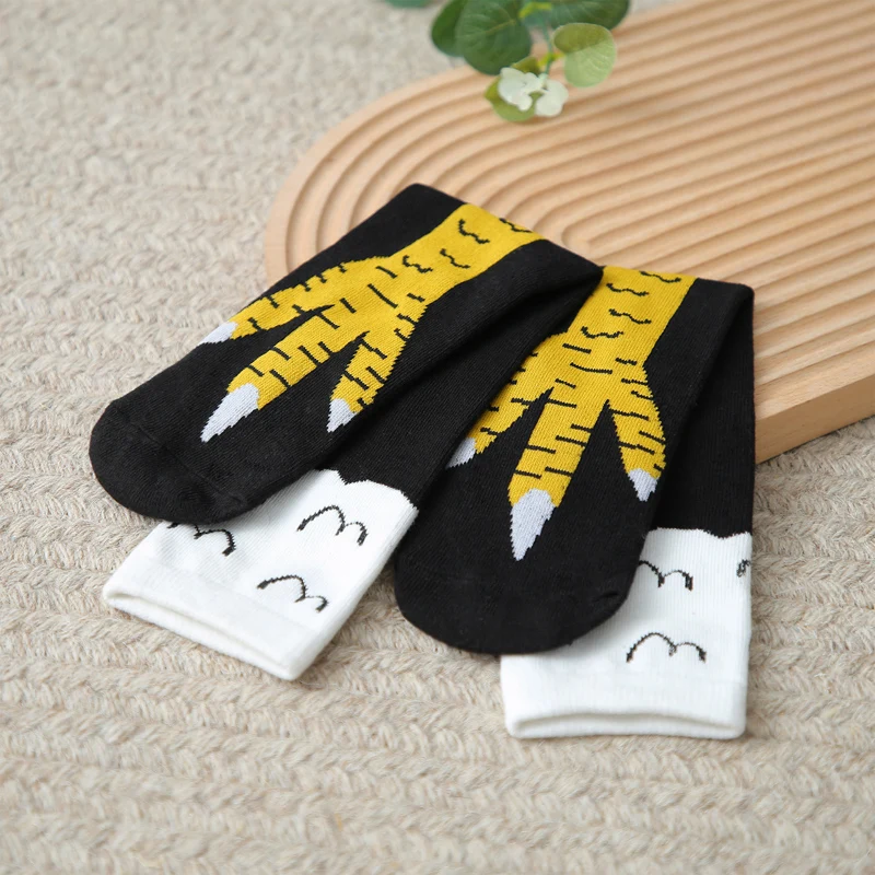 Kids Socks 2-13years Unisex Funny Chicken Feet Soft Elastic Non-Slip For Infant Girl And Boys Halloween Cosplay kids socks