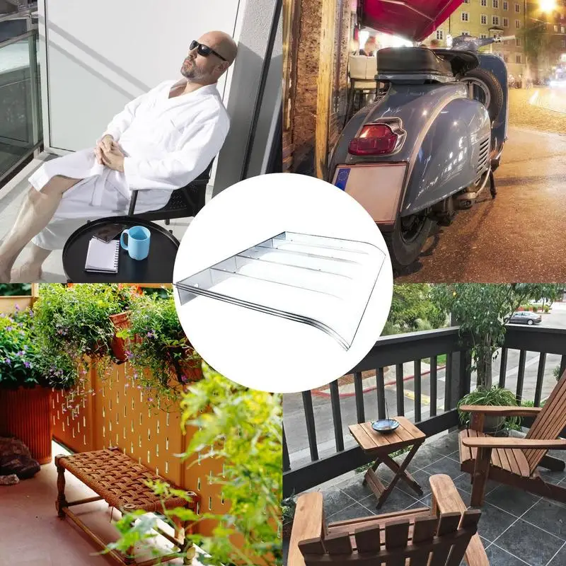 Household Clear Canopy Outdoor Rainproof Board Charging Pile Air Conditioner Outside the Door Canopy Rain and Sun Shelter shade cloth waterproof tarps rainproof cloth sunshade tent