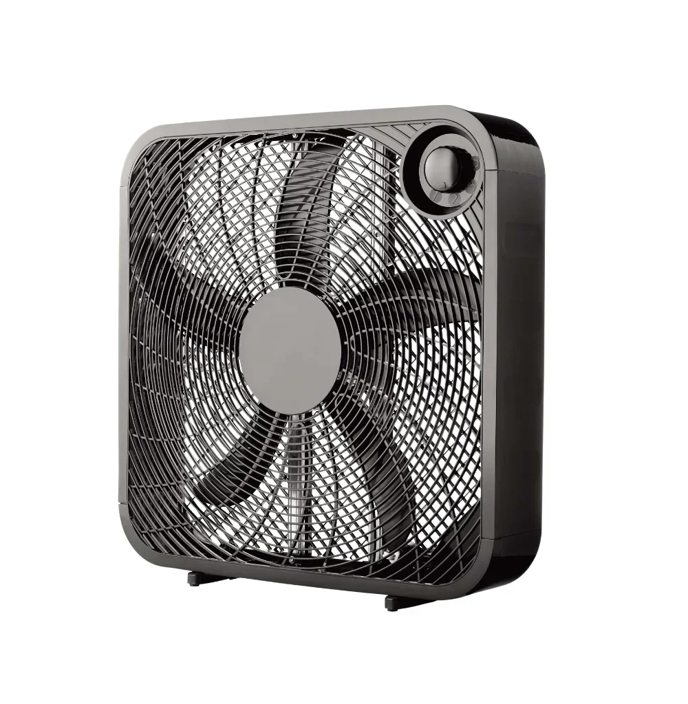 

Fan for Bedroom Quiet 20" 3-Speed Box Fan, FB50-16HB, Black neck fan