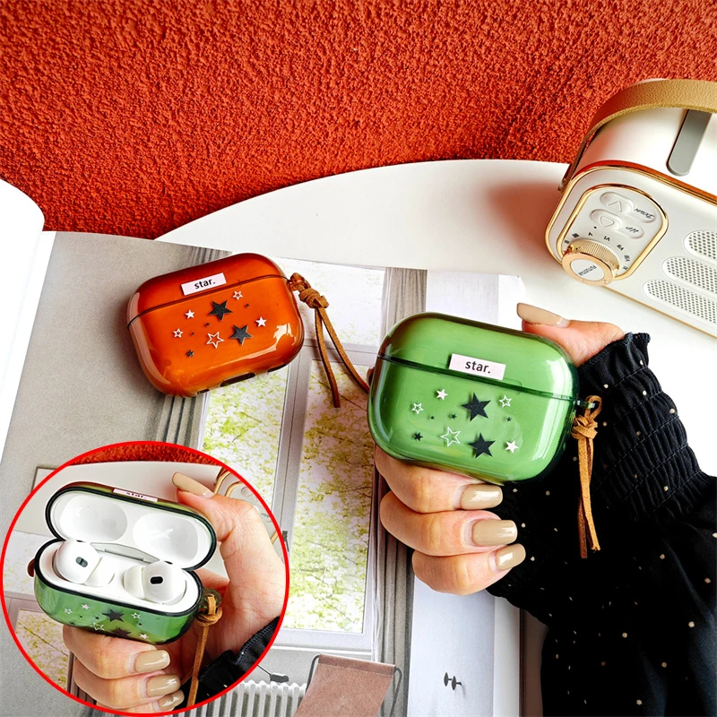 Fashion Star Creative Cover Per Airpods Case Per Airpods 2 Pro 2 Case Airpod Custodia Protettiva Per Scatola Di Ricarica Airpods 3 Gen Cover