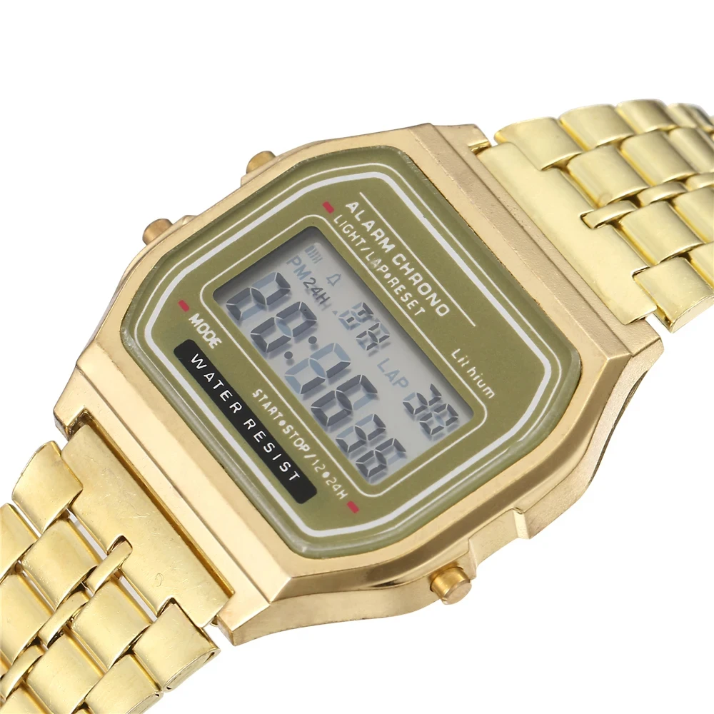 2024 Digital Watches For Men Sports Waterproof Bracelet Clock Gold Electronice LED Wristwatch Women Casucal montre homme relogio 5