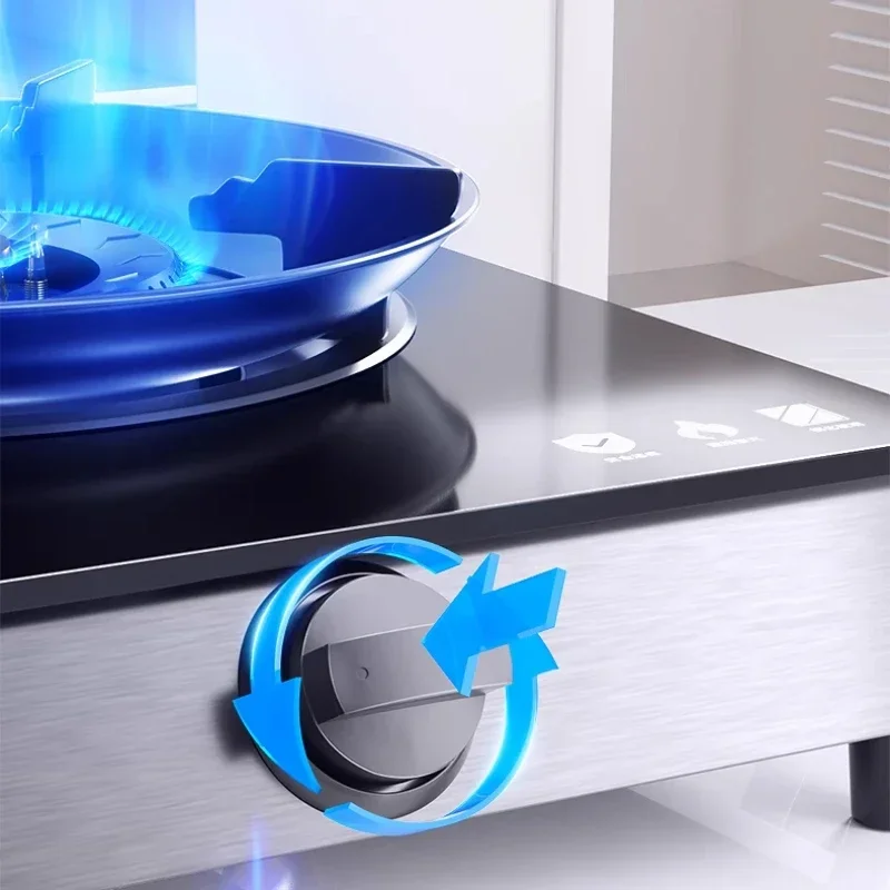 Single - burner Gas stove for household desktop - large fire, natural & liquefied gas, old - fashioned design 4
