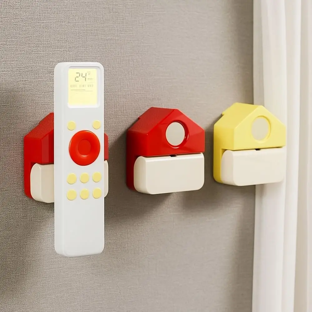 Self Adhesive Magnetic Remote Control Rack No Hole Punching Dopamine Refrigerator Storage Rack Decorative Stable