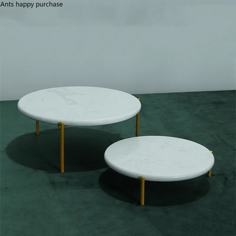 Gold Metal Cake Stand Marble Dessert Table Cake Pan Wedding Decorative Display Stand Dessert Plate Dim Sum Plate Snack Tray