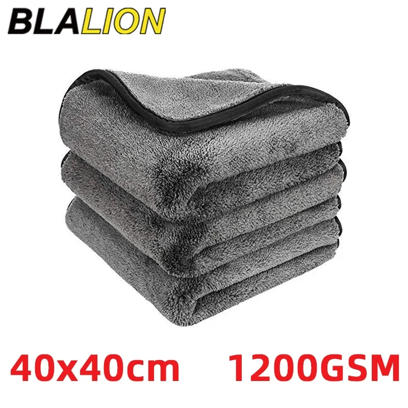 

Суперпоглощающее полотенце из микрофибры BLALION для автомобиля, г/кв. М, полотенце для Сушки автомобиля, полотенце для мытья и подшивания, ультратолстая ткань