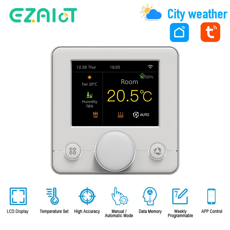 Wifi Smart Digital Thermostat Tuya Warm Underfloor Heating ...