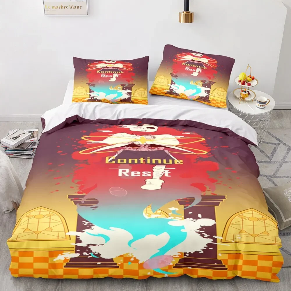 Game Undertale Frisk Sans Bedding Set Boys Girls Twin Queen Size Duvet Cover Pillowcase Bed Kids Adult Home Textileextile 4