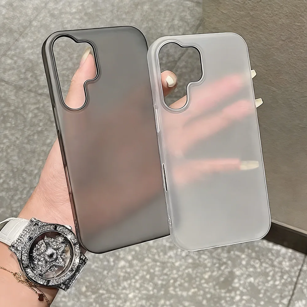 Thin Matte Transparent Silicone Phone Case For Samsung Galaxy_voghion.com