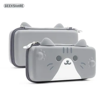 GeekShareかわいい猫の耳ニンテンドースイッチ用ポータブル