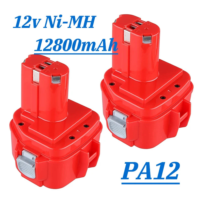 

12V 12800mAh Ni-Mh Power Tool Rechargeable Battery Pack for Makita Drills Bateria 1220 1222 1233S PA12 1235B 638347-8-2 192681-5