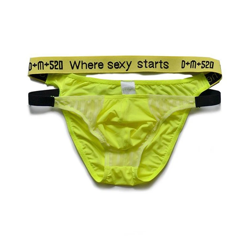 

Men's Panties Ropa Interior Sexi Para Hombre Gay Sissy Low-Rise Personality Underpants Calcinha Pouch Briefs Letter Cuecas