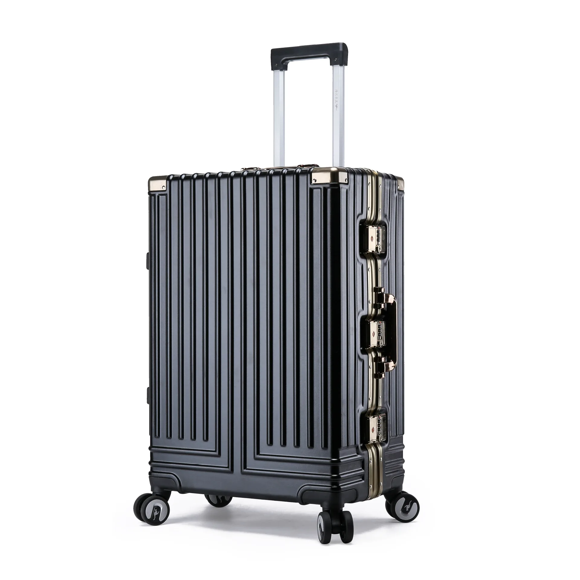 New Aluminum Travel Suit Business Luggage Trolley On Wheel 20''24