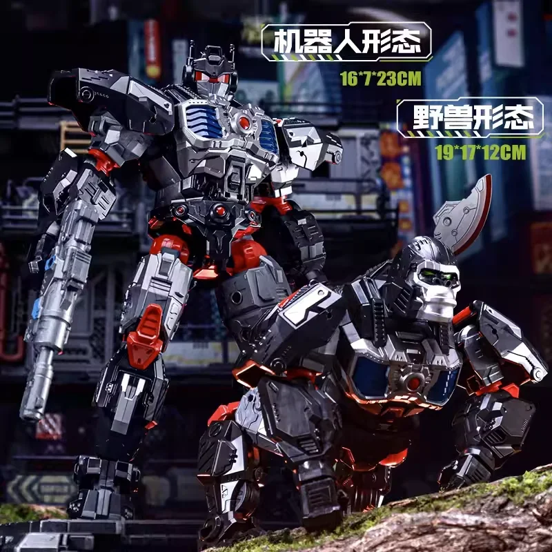 In Magazzino Li Jiang Bian Xing Transformation Toy Beast Wars Bw Gorilla Commander Op 22Cm 9 Pollici Deformazione Action Figure Robot