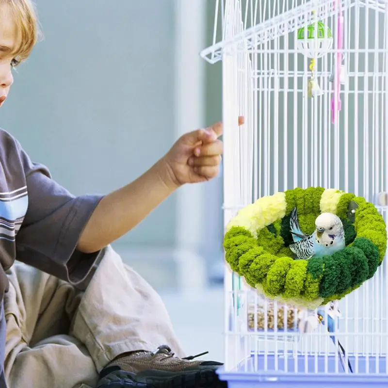 Bird Nest Bed Hammock For Cage Parrot Parakeet Cockatiel Winter Sleeping