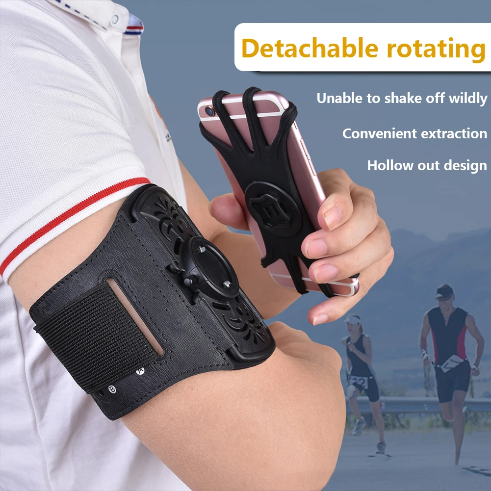Wristband Phone Holder 360 Rotation Sports Arm Band Adjustable Smartphone Gym Running Armband Universal Sports Wristband, Alina Gadgets
