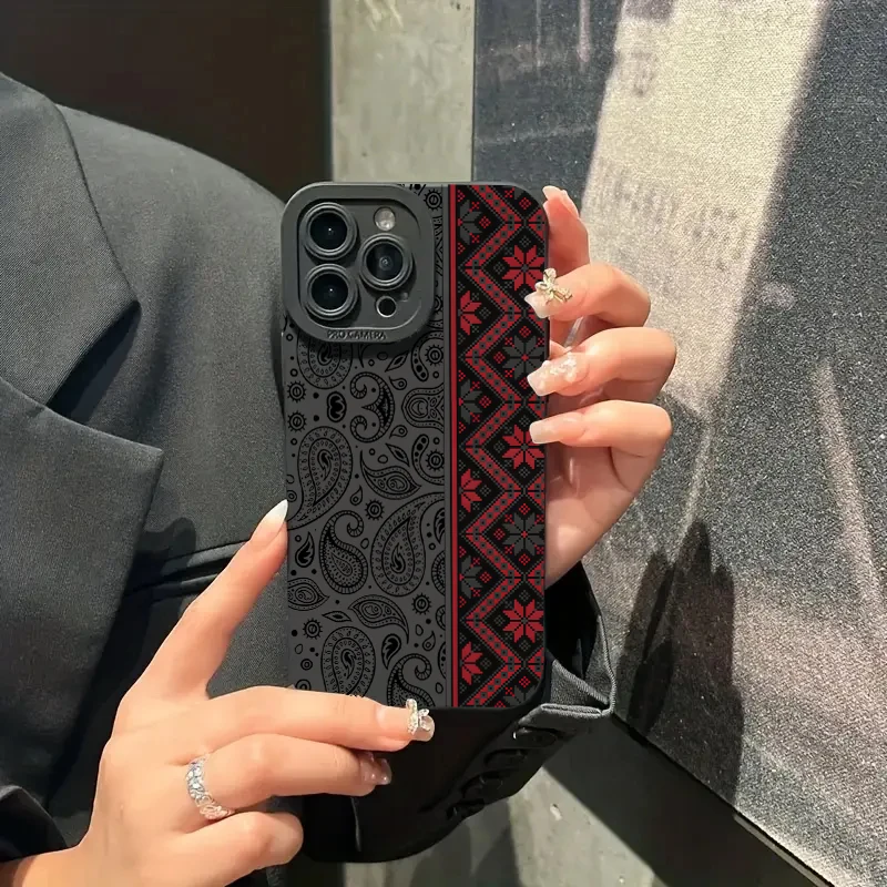 Vintage Totem Pattern Shockproof Soft Phone Case