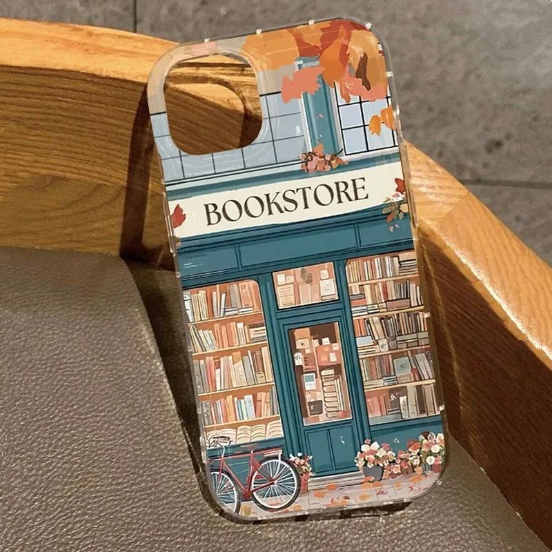 Transparent Floral Print Shockproof Phone Case - Soft Protective Cover