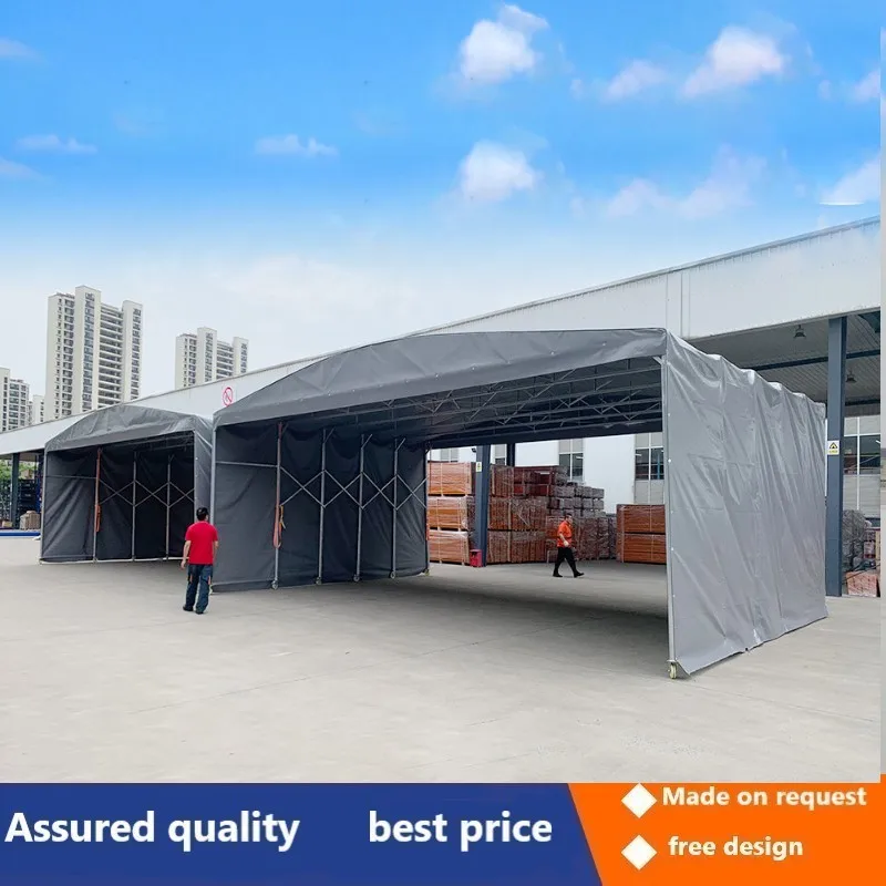 Tenda Da Magazzino Tenda Da Sole Per Esterni Tettoia Push-Pull Attività Tettoia Telescopica Per Parcheggio Mobile Capannone Per Ingranaggi Di Grandi D