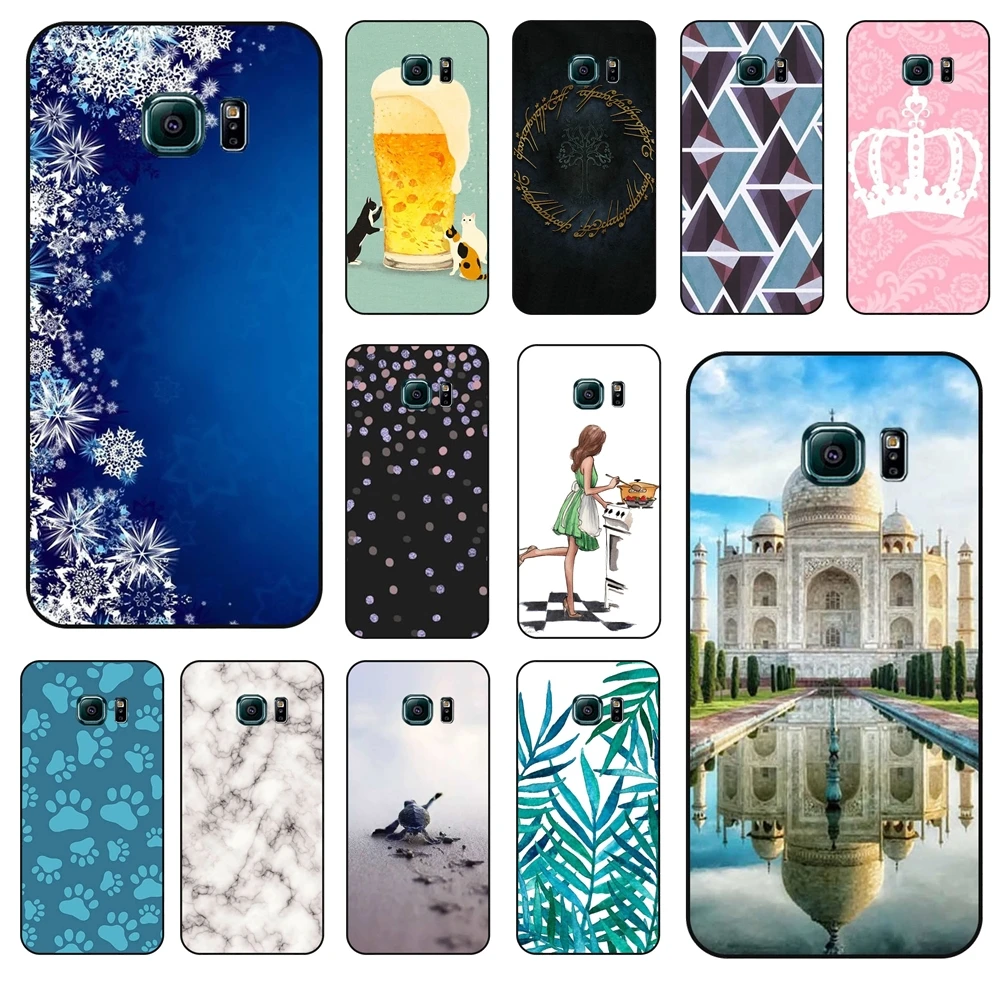 Accessori Telefono Fundas Per Samsung Galaxy S6 Edge Tiger Mobile Pouch Cover Shell Per Samsung Galaxy S6 Edge Future Black Etui