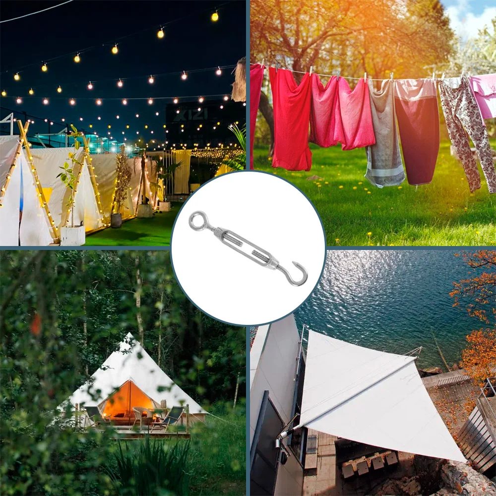 Stainless steel cable rope kits 15M/30M PVC coated rust-proof for garden wire fence tent roll